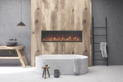 44" Landscape Pro Slim Electric Fireplace -HearthHome 2 LPS 56 Bathroom