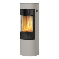 Viva L 120 Gas Stove With Glass Door In Nickel