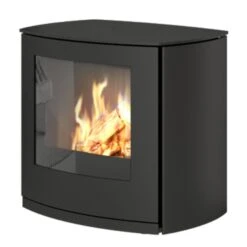 Q Tee 2C Gas Stove With Classic Door In Black