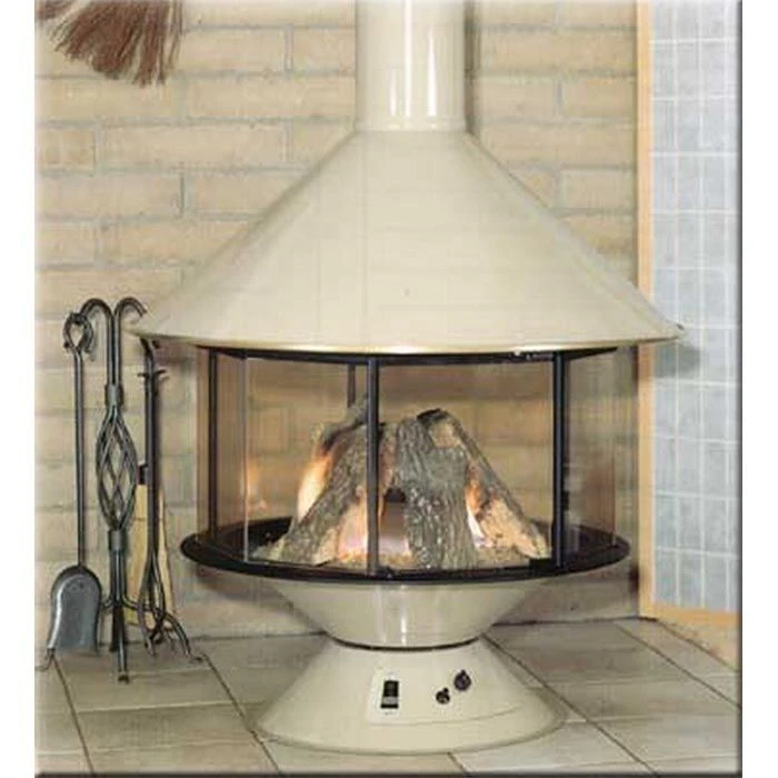Imperial Carousel Woodburning Fireplace- Porcelain 4 Imperial Carousel Woodburning Fireplace- Porcelain - Image 2
