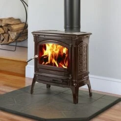 Hearthstone Craftsbury - Model 8392 Wood Burning Stove In Brown Enamel -HearthHome 508d418a76577393e3313326713cb7f6