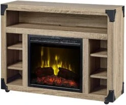 Dimplex Chelsea Stand Electric Fireplace, Distressed Oak- C3P18LJ-2086DO
