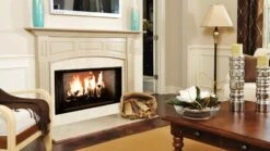 MAJESTIC Royalton Wood Fireplace -HearthHome BE42 Royalton tradbrick interior mesh screen tif