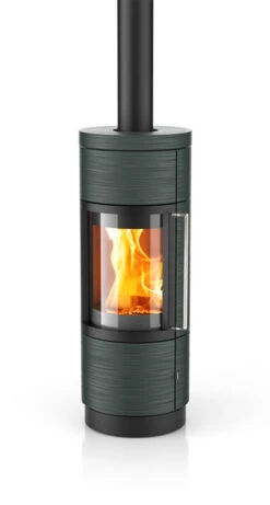 BARI - Model 8171 BARI WOOD TruHybridTM: CHARCOAL STEEL, WINTERSEA CERAMIC. LINED