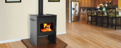 Chinook 30.2 Wood Stove Body- S.CK30.2- Firebox With Metallic Black Curved Sides -HearthHome Chinook 30 No Ashpan narrow