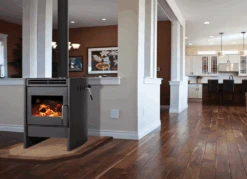 Chinook 30.2 Wood Stove Body- S.CK30.2- Firebox With Metallic Black Curved Sides -HearthHome Chinook 30.2