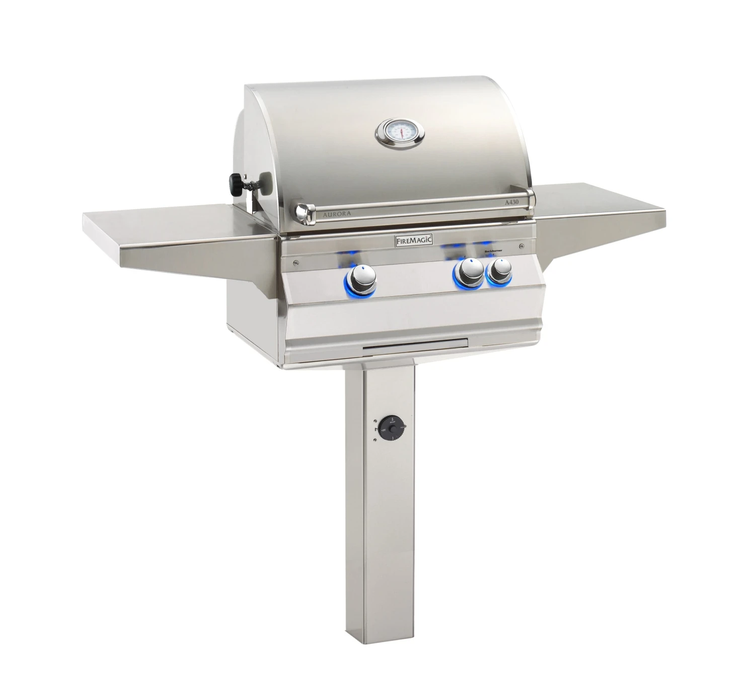 A430s In-Ground Post Mount Grills With Analog Thermometer 3 A430s In-Ground Post Mount Grills With Analog Thermometer