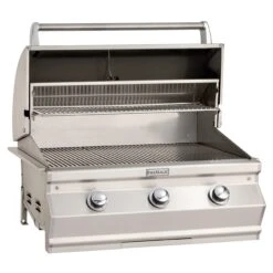 C540i Built-In Grills With Analog Thermometer -HearthHome FM C540i Built In Grill Open BB scaled 1