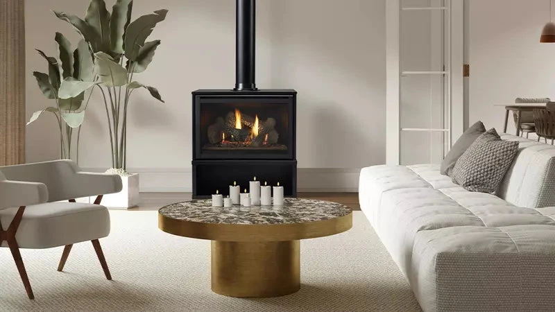 Supreme Freestanding 30" Indoor Gas Fireplace 5 Supreme Freestanding 30" Indoor Gas Fireplace - Image 3