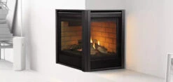 Corner Two-Sided Gas Fireplace