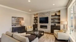 Heatilator Rave Gas Fireplace Series -HearthHome HTL Rave 42 RiverRock CFT BZ ReflectPanels AccentLight Room tif