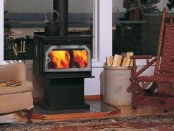Striker S160 - Wood-Burning Freestanding Stove, Arched Door- S160AGL