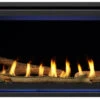 MAJESTIC Jade Series Direct Vent Gas Fireplace -HearthHome MAJ Jade 42 CFT Graphite DriftwoodLogs SapphireGlass ReflectPanels AccentLight so LAYERED tif