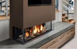 Enclave 48" - Single Side - Linear Direct Vent Fireplace - Unit 8 Enclave 48" - Single Side - Linear Direct Vent Fireplace - Unit -HearthHome Marquis Enclave Gas Fireplace Bay Window