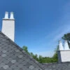 8-C Custom Chimney Shroud 2 8-C Custom Chimney Shroud -HearthHome P8 White Installed 2 1