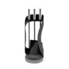 Buteo Floor Stand- Black With Black Leather Handles -HearthHome PejseSaet 02.67e53911 cf7c3dfd a769 4458 aaca b55c29f88401