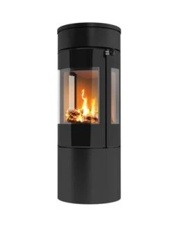Viva L 100 Gas Stove With Glass Door And Side Glass In Black