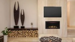 Heatilator Rave Gas Fireplace Series -HearthHome Rave36 REDAccentLights shutterstock 121658065 tif