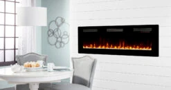 Dimplex Sierra 60" Wall/Built-In Linear Fireplace- SIL60 5 Dimplex Sierra 60" Wall/Built-In Linear Fireplace- SIL60 -HearthHome SIL60 Lifestyle Pebbles 150dpi