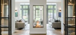 Sky T Medium See Through Fireplace
