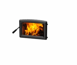Super Classic Freestanding Wood Stove - Door Options- (PEDR31WBKA) Metallic Black