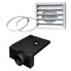 1700 WOOD STOVE- AC01291- 5"Ø FRESH AIR INTAKE KIT FOR WOOD STOVE ON LEGS -HearthHome ac01291 a 10 20