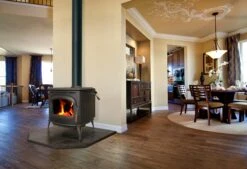 Ashford 30.2 Wood Stove Body In Metallic Black -HearthHome af30 roomshot large scaled 1