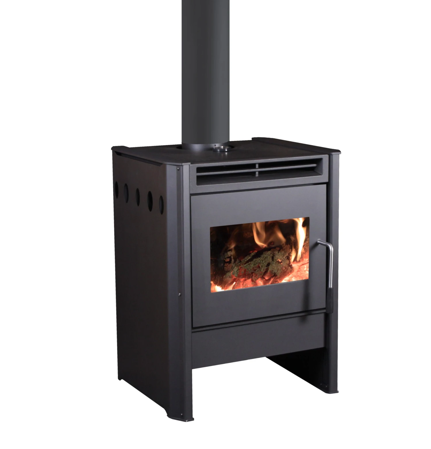 Chinook 20.2 Wood Stove Body- S.CK20.2- Firebox With Metallic Black Flat Sides 4 Chinook 20.2 Wood Stove Body- S.CK20.2- Firebox With Metallic Black Flat Sides - Image 2