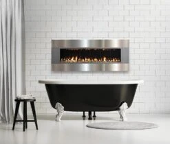 Model FORTY6 DIRECT-VENT -HearthHome forty6 gas fireplace bathroom