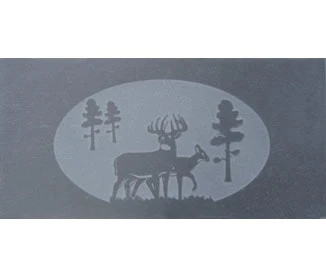 Deer Decorative Slate Tile For Harman P61 Pellet Stove 3 Deer Decorative Slate Tile For Harman P61 Pellet Stove