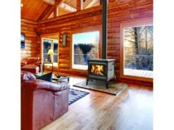 MANSFIELD - Model 8013 MANSFIELD TruHybridTM POL STONE/BROWN ENAMEL CAST -HearthHome hearthstone mansfield iii 8013 wood stove 1024x768 1