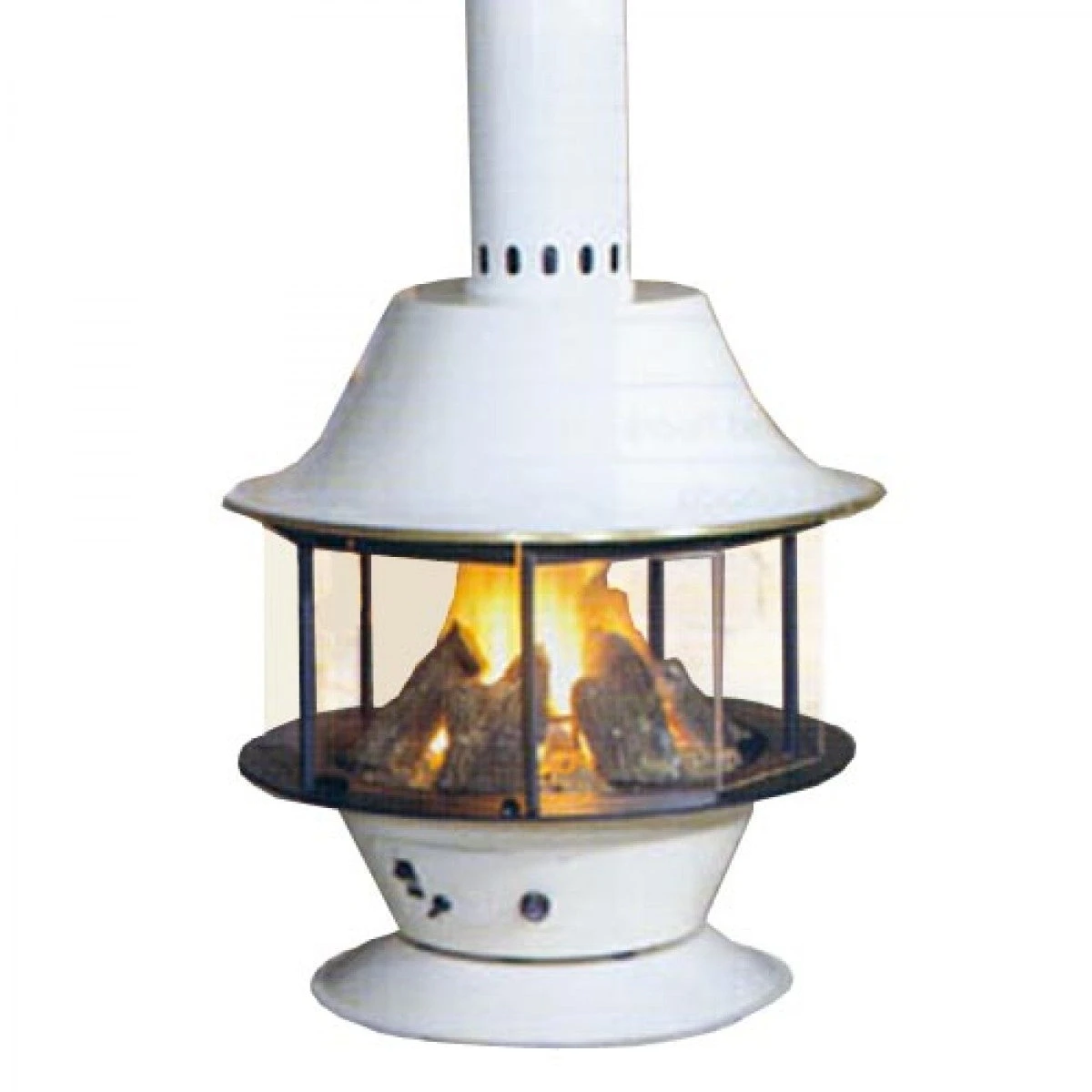 Spin-A-Fire Woodburning Fireplace In Porcelain 3 Spin-A-Fire Woodburning Fireplace In Porcelain