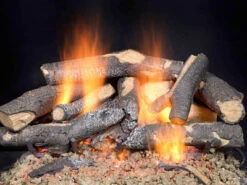 Fireside Supreme Oak See-Through Gas Logs