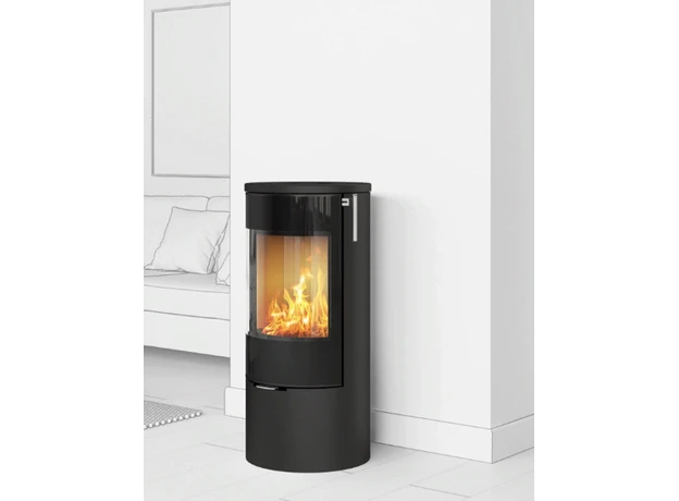 Viva L 100 Gas Stove With Glass Door In Black 4 Viva L 100 Gas Stove With Glass Door In Black - Image 2