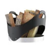 Carry Firewood Holder- Black With Black Leather Grips 1 Carry Firewood Holder- Black With Black Leather Grips -HearthHome rais carry black2.641ff7a2