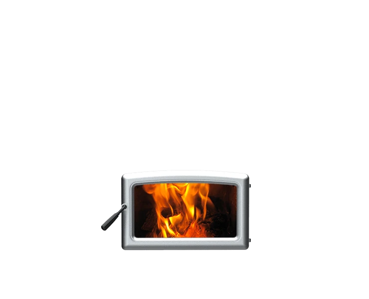 Summit Wood Fireplace Insert - Door Options- (PEDR46BNA) Brushed Nickel Door 3 Summit Wood Fireplace Insert - Door Options- (PEDR46BNA) Brushed Nickel Door