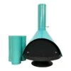 34" Zircon Gas Direct Vent Fireplace In Powder Coat -HearthHome turquoise malm zircon 34 wood burning fireplace 7000