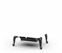 Vista Classic Freestanding Wood Stove - Base Options - (PELEGSBKA) Metallic Black Leg Kit