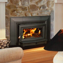 CLYDESDALE - Model 8492 CLYDESDALE: BLACK MATTE -HearthHome wood insert black hearthstone